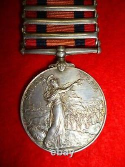 Queen's South Africa 1899-1902 Medal, (5) clasps Cheatle, 2nd Bn Royal Fusiliers