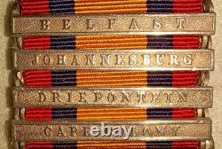 Queen's South Africa Medal, 1899-1902, (4) better clasps to Royal Engineers