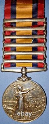 Queen's South Africa Medal, 1899-1902 to Royal Dublin Fusiliers, Wounded