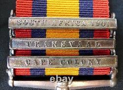 Queens South Africa Medal 5553 Pte Logan. Kings Royal Rifle Corps. Ghost Dates