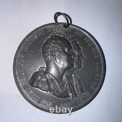 RARE BRITISH CORONATION MEDAL 1831 William IIII (IV) & Adelaide UNC COBM-4501