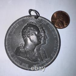 RARE BRITISH CORONATION MEDAL 1831 William IIII (IV) & Adelaide UNC COBM-4501