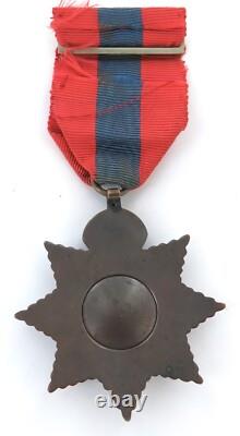 RARE Edward VII Medal Imperial Service Order in Silver & Enamel, Unnamed