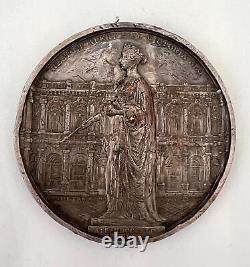 RARE! Eimer-1390 England 1844 Silver Medal Gresham Royal Exchange 72mm 181g VF