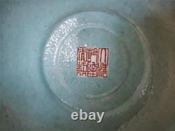 RARE QING DYNASTY Pair IMPERIAL Famille Rose Emblem Altar Ornament QIANLONG Seal