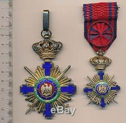 ROMANIA Royal BADGE Order STAR Grand OFFICER Romanian MEDAL COMMANDER 1878 CAROL