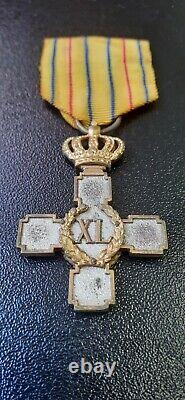 ROMANIA order ROYAL KINGDOM 40 ani XL years Romanian SERVICE Badge MEDAL Carol