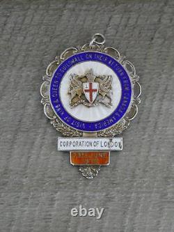 Rare 1939 Corporation Of London Royal Visit to Guildhall Sterling Silver Medal