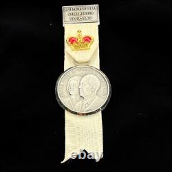 Rare 1968 Liechtenstein Royal Medal Franz Josef II Gina Huguenin