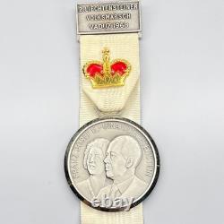 Rare 1968 Liechtenstein Royal Medal Franz Josef II Gina Huguenin