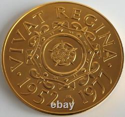 Rare 1977 Queen Elizabeth II Silver Jubilee Large Medal 44mm Royal Mint Official