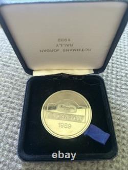 Rare 1989 Rothmans Jordan Rally Medal Royal Automobile Club Jordan RACJ In Box