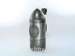 Rare Antique WWI Imperial German Iron Cross Medal Artillery Shell Beer Stein