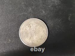 Rare Chinese Silver Medal Man Standing