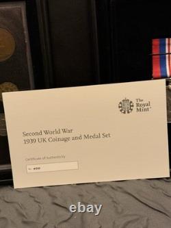 Rare Limited Edition World War 2 Coins And Medal Royal Mint Set