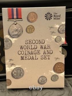 Rare Limited Edition World War 2 Coins And Medal Royal Mint Set