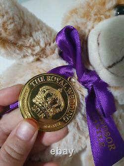 Rare Prince Harry And Meghan Markle Royal Wedding Teddy Bear Gold Medal