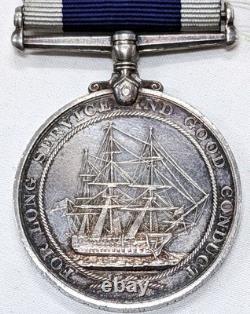 Rare Q ship Cymric WW1 Royal Navy Long Service & Good Conduct Medal P. O. Powell