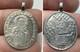 Rare Russian Imperial 84 Silver St Barbara Double-Sided Devotional Medallion
