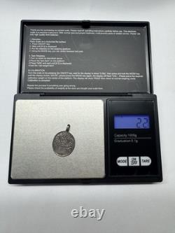 Rare Russian Imperial 84 Silver St Barbara Double-Sided Devotional Medallion