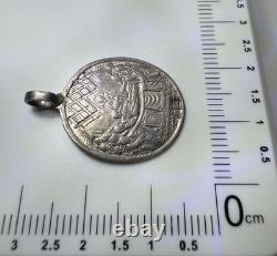 Rare Russian Imperial 84 Silver St Barbara Double-Sided Devotional Medallion