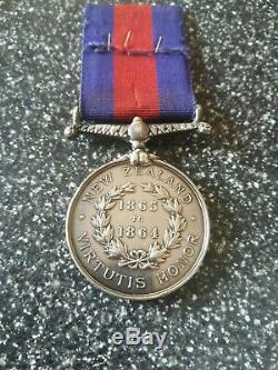 Rare Victorian New Zealand Medal to Bennett Royal Marine Artillery HMS Esk
