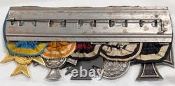 Rare WW1 Imperial Germany & Hohenzollern Merit Medal swords service medal bar