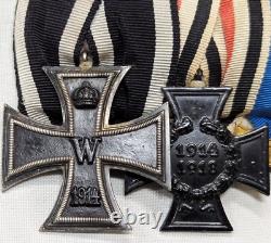 Rare WW1 Imperial Germany Prussia Order of the Crown medal bar