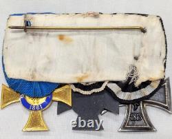 Rare WW1 Imperial Germany Prussia Order of the Crown medal bar