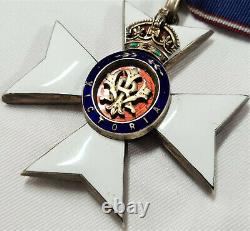 Rare Ww1 Ww2 British Royal Victorian Order Neck Badge & Star #1153 Medal Kcvo