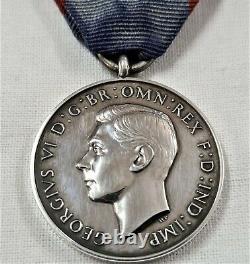 Rare Ww2 Era Royal Victorian Medal In Silver King George VI British