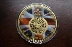 Royal Air Force RAF Centenary Huge 70mm Gold-Plated 6-Medallion Boxed Set 2018