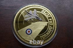 Royal Air Force RAF Centenary Huge 70mm Gold-Plated 6-Medallion Boxed Set 2018