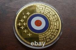 Royal Air Force RAF Centenary Huge 70mm Gold-Plated 6-Medallion Boxed Set 2018