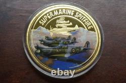 Royal Air Force RAF Centenary Huge 70mm Gold-Plated 6-Medallion Boxed Set 2018