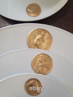 Royal Berlin Arcadia Gold 2 place settings & platter Medallion Germany