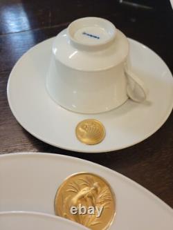 Royal Berlin Arcadia Gold 2 place settings & platter Medallion Germany