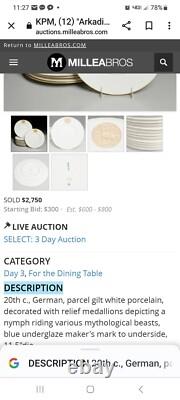 Royal Berlin Arcadia Gold 2 place settings & platter Medallion Germany