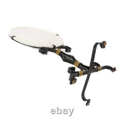 Royal Bonn Marble Roman Soldier Medallion on Stand