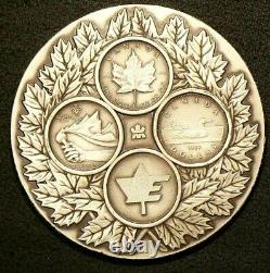 Royal Canadian Mint Silver Medal 1987 Given to Employees #4074
