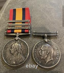 Royal Canadian Regt Boer War QSA Medal WW I Medal Pair Rare