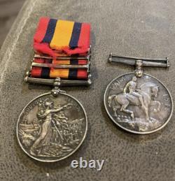 Royal Canadian Regt Boer War QSA Medal WW I Medal Pair Rare