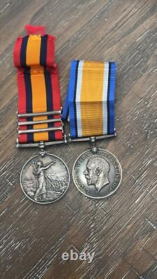 Royal Canadian Regt Boer War QSA Medal WW I Medal Pair Rare