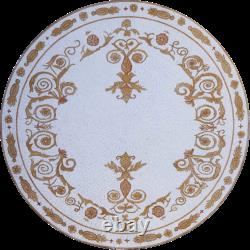 Royal Circular Medallion Mosaic Art