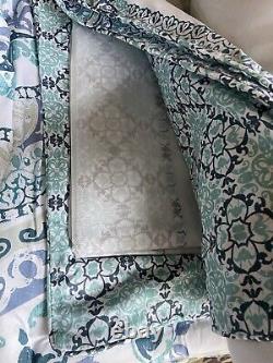 Royal Court Afton Printed Mosaic Queen Comforter Set 4 Pc