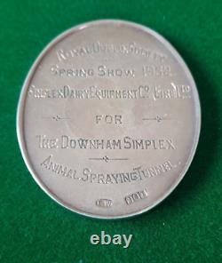 Royal Dublin Society Medal, 1952 Spingshow, Simplex Dairy Equipment, Irish