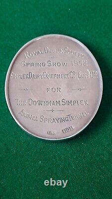 Royal Dublin Society Medal, 1952 Spingshow, Simplex Dairy Equipment, Irish