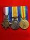 Royal Field Artillery WW1 1914/15 Star Medal trio to HUBBARD WOUNDED June 1918