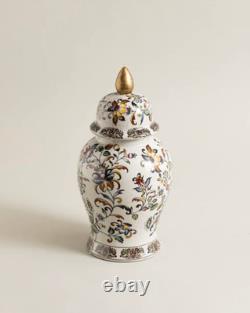 Royal Floral Medallion Temple Jar
