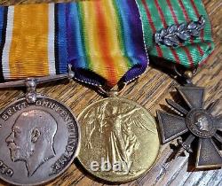 Royal Flying Corps Pilot Medal Group with Croix de Guerre